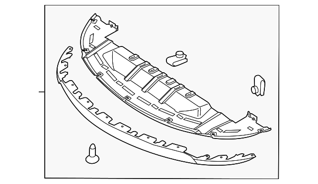 AG1Z-8327-A - Lower Deflector 2010-2019 Ford | Ford Parts Direct