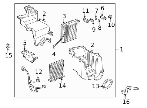 Evaporator Components for 2005 Land Rover Freelander #0