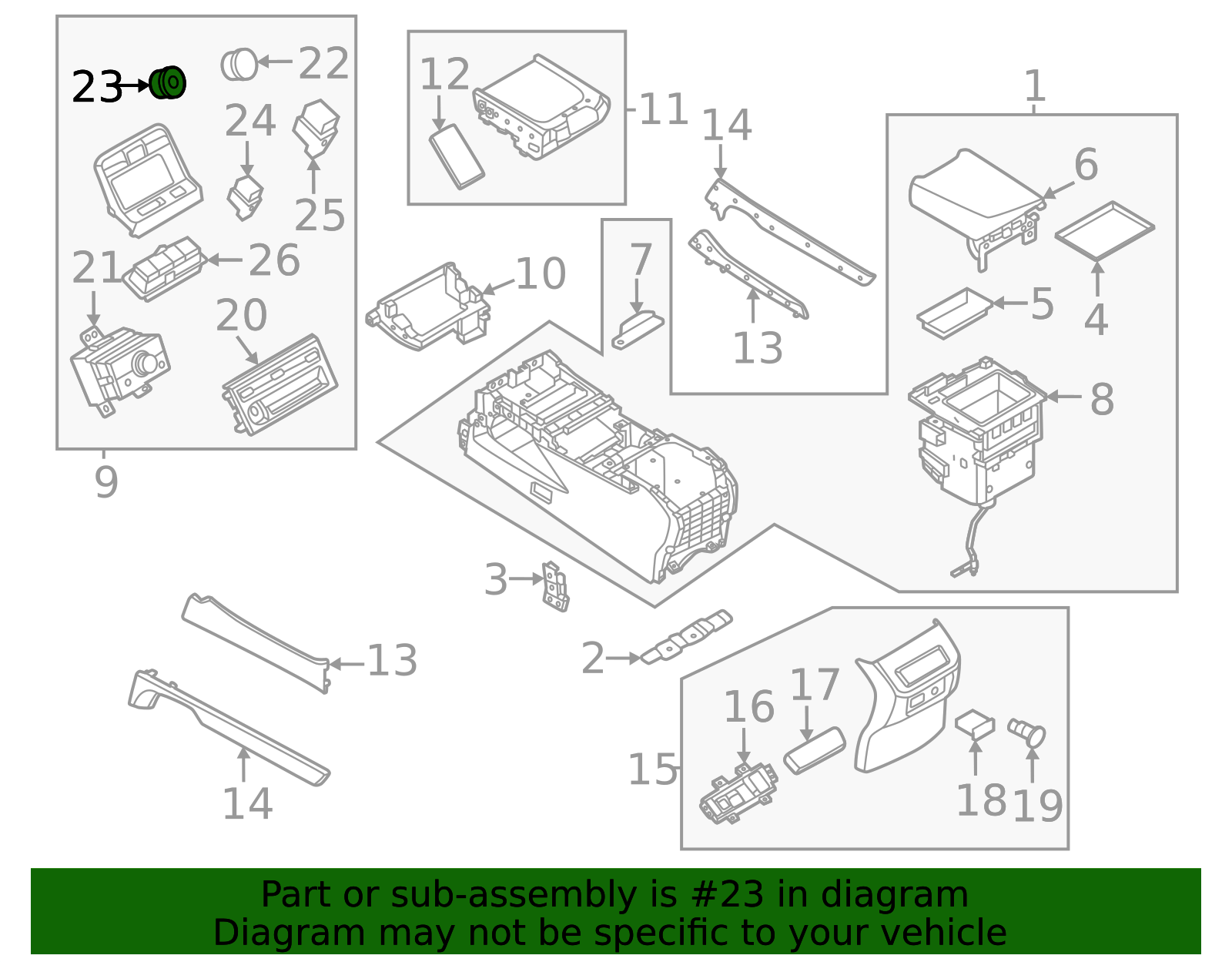 2025-2026 Nissan Armada Switch 25535-7KA1A | QuirkParts