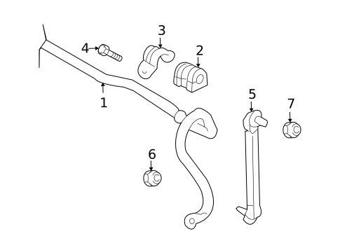 Stabilizer Bar & Components for 2009 Pontiac G3 #0