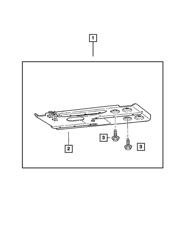 « 6507342AA – Mopar Accessories - Component Parts : Tête Collorette Hexagonale, Taraud Vis Et Rondelle, Montage pour Mopar Image »