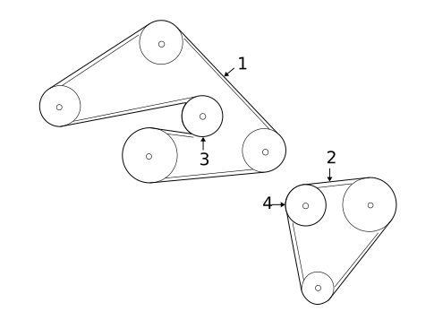 Belts & Pulleys for 2001 Mazda Tribute #0