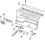 10212374 - Body: Door Trim Panel for Chevrolet: Lumina Image