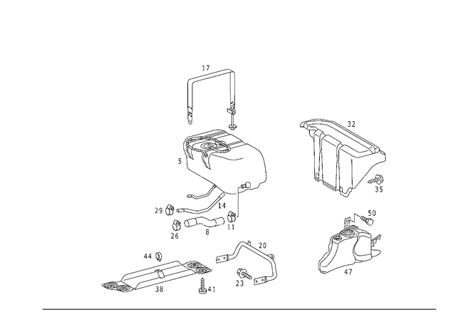 1634700189 - Fuel System: Expansion Reservoir for Mercedes-Benz: ML320 Image image
