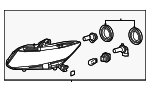 33150TR0A01 - : Headlamp Assembly for Honda: Civic Image