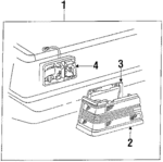 8156039715 - : Tail Lamp Assembly for Toyota: Camry Image