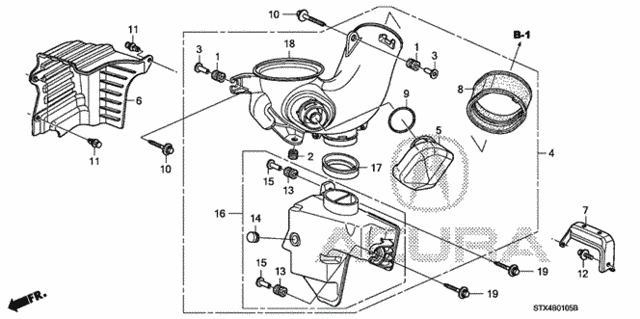 Resonator Chamber for 2008 Acura MDX #0