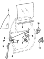 4136330 - Body: Movable Glass for Chrysler: Fifth Avenue | Dodge: Diplomat Image