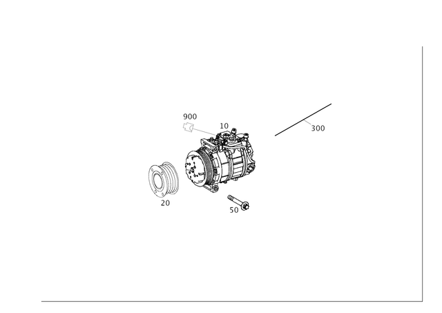 12307311 - Heating and Ventilation: Compressor for Mercedes-Benz: ML500, ML550 Image image