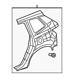 4636TGSA01ZZ - Body: Quarter Panel for Honda: Passport Image