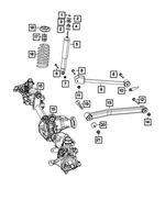68267717AA - : Front Coil Spring for Mopar Image
