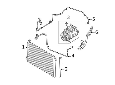 Condenser, Compressor & Lines for 2012 BMW 128i #0