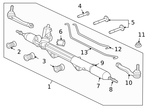 Steering Gear & Linkage for 2010 Jaguar XFR #0