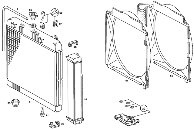 1235050055 - : Fan Shroud for Mercedes-Benz Image