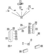 7DX39RXFAC - Electrical: Back Up Camera Bezel for Mopar Image