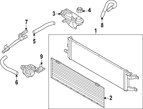 Inverter Cooling Components for 2023 Mitsubishi Outlander PHEV #2
