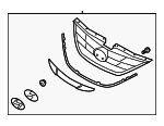 863503S000 - Body: Grille Assembly for Hyundai Image