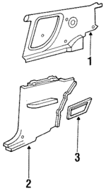 E7WY6652018A1B - Body: Quarter Trim for Ford Image