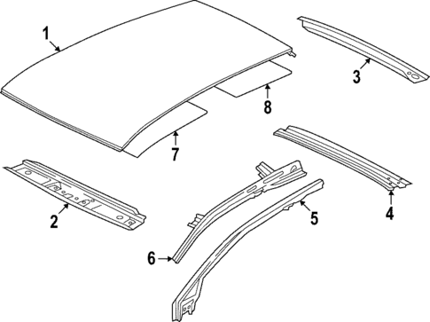 Roof & Components for 2023 Volkswagen GTI #0
