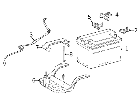 Battery for 2019 Lexus LC500 #0