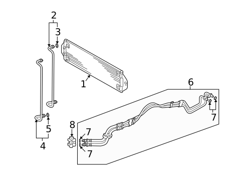 Trans Oil Cooler for 2008 Volkswagen Touareg #0