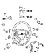 5057622AE - Electrical: Horn Switch for Dodge: Ram 1500, Ram 3500 Image
