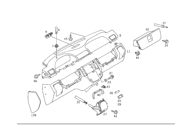 1636803887 - Panelling: Instrument Panel for Mercedes-Benz: ML320, ML55 AMG Image image