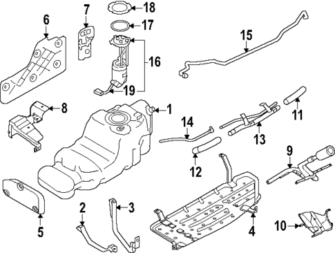 Fuel System Components for 2025 INFINITI QX80 #0