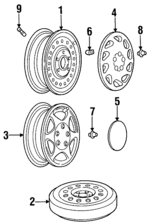 12363285 - Suspension: Wheel, Alloy for Oldsmobile: Cutlass Image