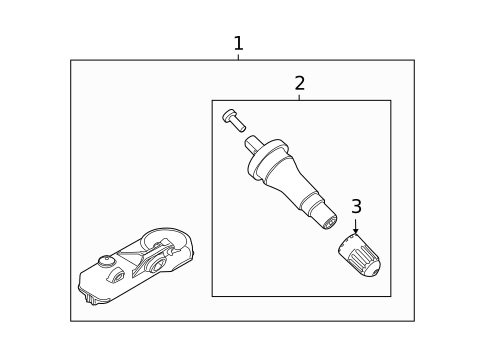 Tire Pressure Monitor Components for 2010 Lincoln MKZ #0
