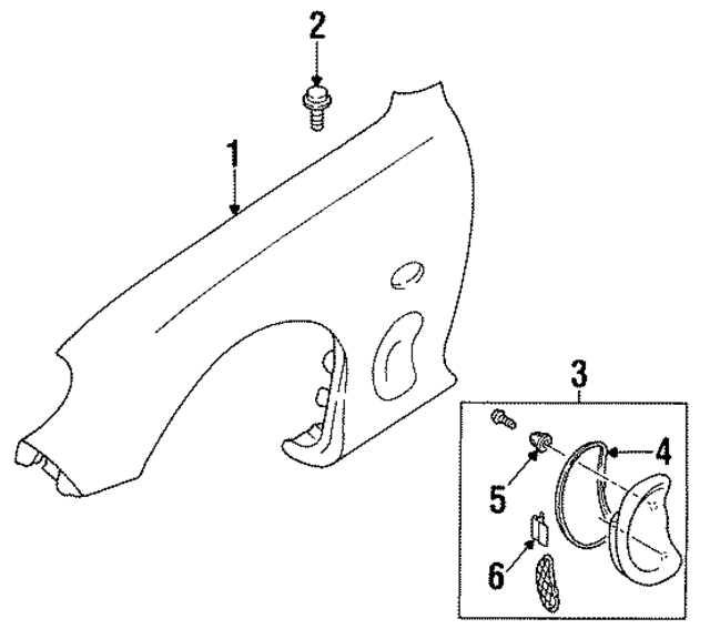 FD0152111D - : Fender for Mazda Image