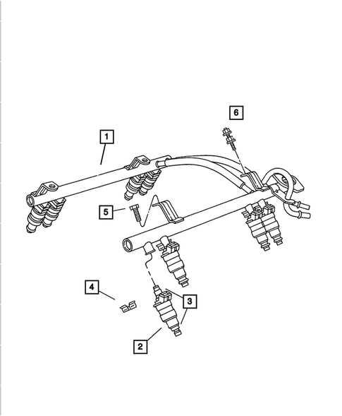 Fuel Rail for 2005 Jeep Wrangler #0