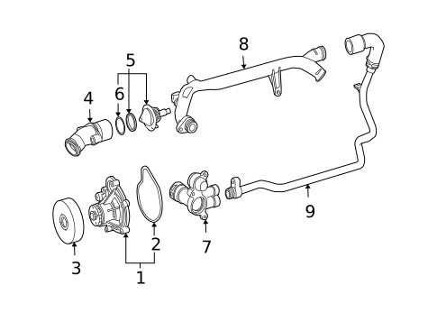 Brackets, Flanges & Hangers for 2003 Mercedes-Benz C230 #0