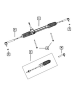 6106314AA - Steering: Outer Tie Rod Jam Nut for Fiat: 500 Image