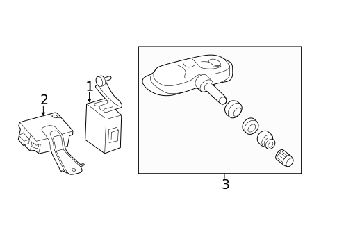 Tire Pressure Monitor Components for 2021 Toyota Tundra #0
