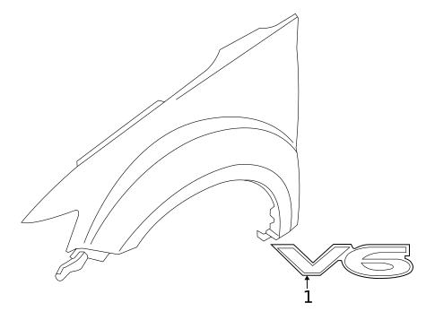 Exterior Trim - Fender for 2013 Mitsubishi Outlander #0