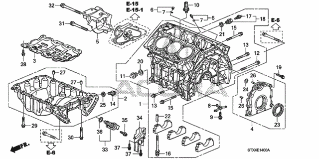 Cylinder Block - Oil Pan for 2012 Acura MDX #0