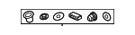 98155591100 - Body: Front Cover Hardware Kit for Porsche Image