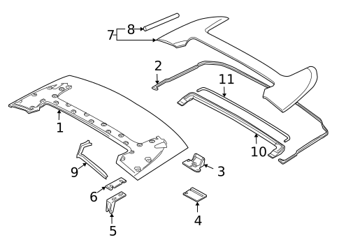 Storage Compartment Cover for 2007 BMW 650i #0
