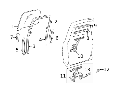 Rear Door for 2002 Toyota Tacoma #0