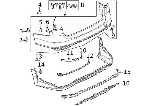 Bumper & Components - Rear for 2025 Audi A6 allroad #2