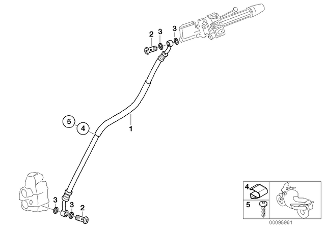 34117661604 - : Stahlflex Brake Hose, Front for BMW-Motorrad Image