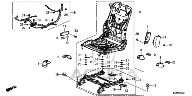Front Seat Components (R.) (1) for 2014 Acura RDX #0