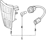 9234021150 - : 1987-1989 Hyundai Excel - Lens &amp; Housing for Hyundai: Excel Image