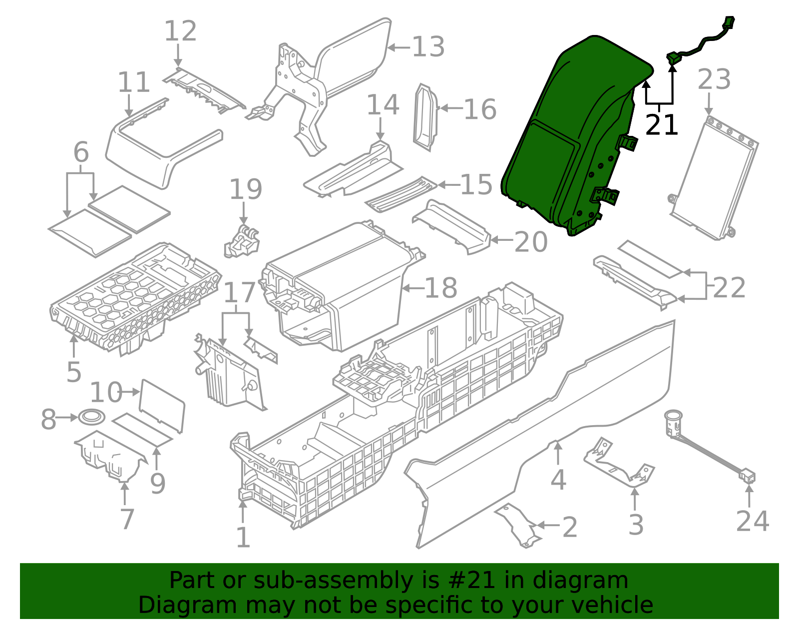 Storage Compartment - BMW (51-16-6-820-315)