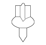 9208907 - Body: Trim Cover Clip for Volvo: V70, XC70 Image