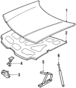 3636393 - Body: Hood for Cadillac: Allante Image