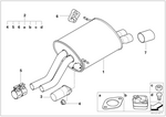 18120000794 - : Tailpipe Tip, Chrome for BMW Image