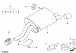 18120000794 - : Tailpipe Tip, Chrome for BMW Image