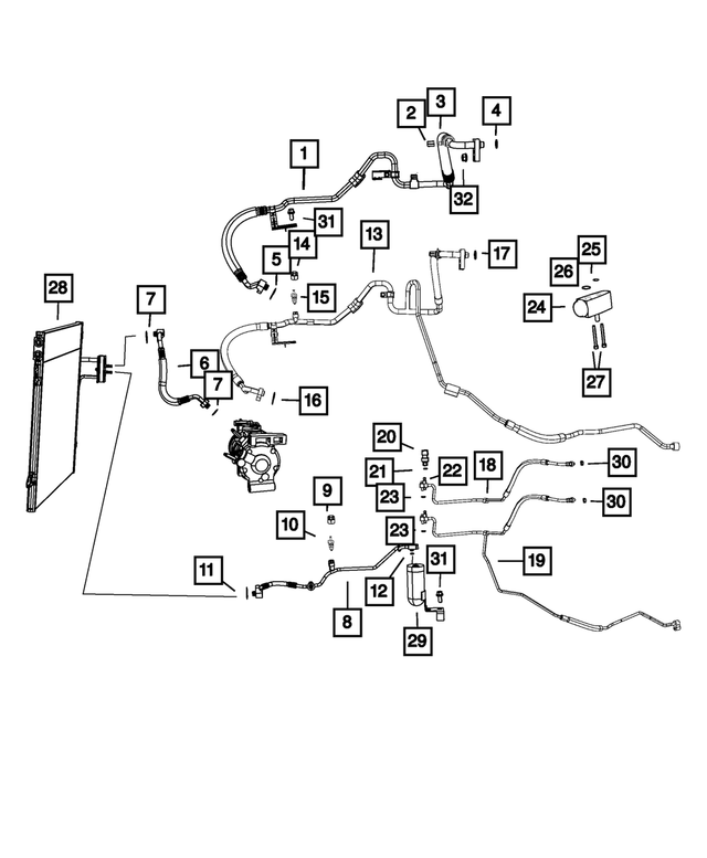 68142912AA - : A/c Liquid Line for Mopar Image